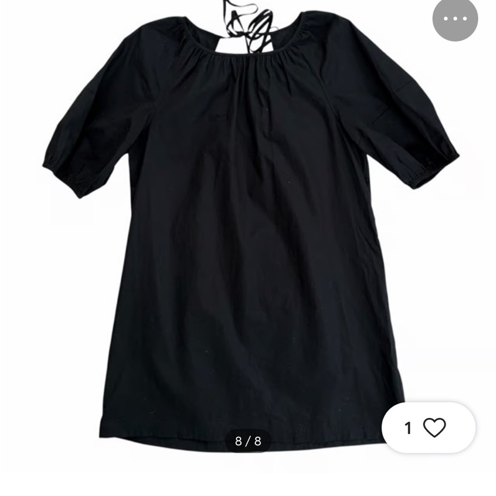 VGUC Banana Republic Cotton Poplin Mini Dress with Puff Sleeves. Size Medium